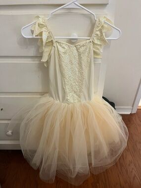 Revolution Cream Sequin Tulle Ballet Tutu Dress